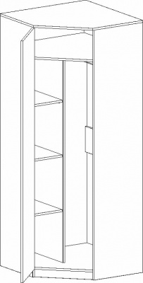 Шкаф угловой Фрегат
